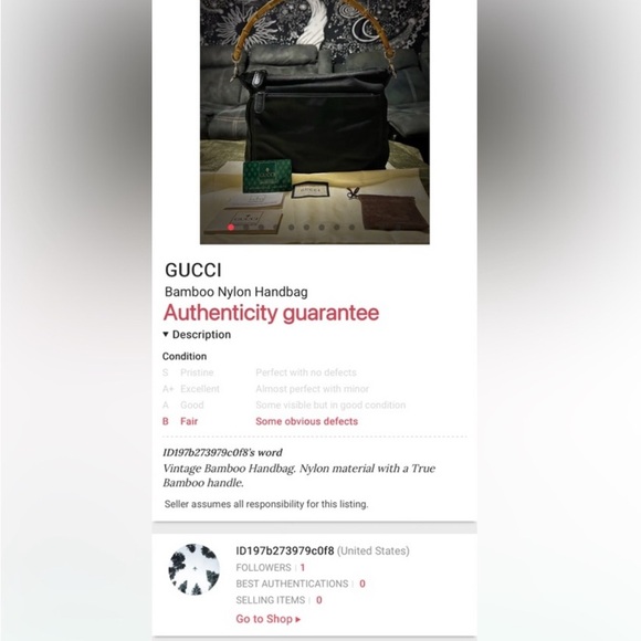 Vintage Gucci soho shoulder bag Black Bag with Bamboo Accent - Picture 15 of 17